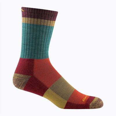 Darn Tough, Herren, Sportsocken, Heady Stripe Micro Crew Lightweight w. Cushion (41 - 45), Orange, Rot, Grün, Mehrfarbig Darn Tough, Herren, Sportsocken, Heady Stripe Micro Crew Lightweight w. Cushion (41 - 45), Orange, Rot, Grün, Mehrfarbig