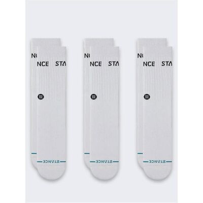 Stance, Socken, Origin Crew Socken 3 Paar Weiss, Weiss, (3er Pack, M) Stance, Socken, Origin Crew Socken 3 Paar Weiss, Weiss, (3er Pack, M)