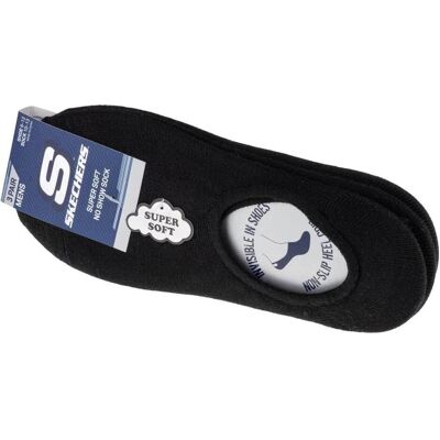 Skechers, Herren, Socken, 3pk Mens Non Terry No Show S112219-BLK *192283989605, Schwarz, (3er Pack, 41 - 46) Skechers, Herren, Socken, 3pk Mens Non Terry No Show S112219-BLK *192283989605, Schwarz, (3er Pack, 41 - 46)