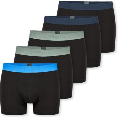 Schiesser, Herren, Unterhosen, Trunk 95/5, Mehrfarbig, (5er Pack, 4XL) Schiesser, Herren, Unterhosen, Trunk 95/5, Mehrfarbig, (5er Pack, 4XL)