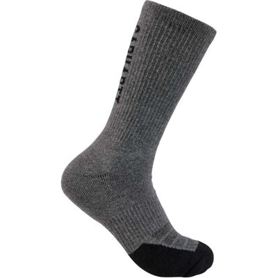 Carhartt, Herren, Socken, Force Midweight Logo Crew Carbon Socken, Grau, (3er Pack, L) Carhartt, Herren, Socken, Force Midweight Logo Crew Carbon Socken, Grau, (3er Pack, L)