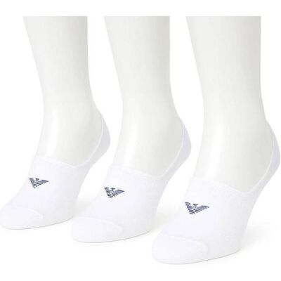 Giorgio Armani Emporio Armani, Herren, Socken, Calza Mikrosocken aus Baumwolle, weiss, 3er-Pack, Weiss, (3er Pack, 43 - 46) Giorgio Armani Emporio Armani, Herren, Socken, Calza Mikrosocken aus Baumwolle, weiss, 3er-Pack, Weiss, (3er Pack, 43 - 46)