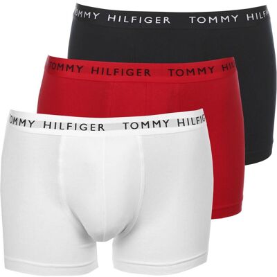 Tommy Hilfiger Herren, Unterhosen, Boxershorts Essential 3 Pack, Weiss, (3er Pack, L) Tommy Hilfiger Herren, Unterhosen, Boxershorts Essential 3 Pack, Weiss, (3er Pack, L)