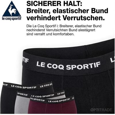 Le Coq Sportif, Herren, Unterhosen, Herren Boxershorts 3er-Pack, Mehrfarbig, Grau, Schwarz, (3er Pack, XL) Le Coq Sportif, Herren, Unterhosen, Herren Boxershorts 3er-Pack, Mehrfarbig, Grau, Schwarz, (3er Pack, XL)