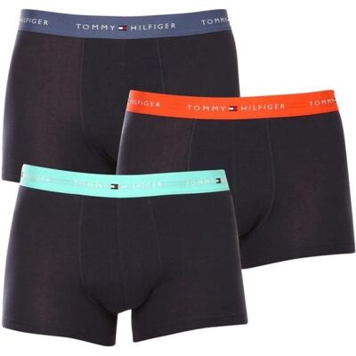 Tommy Hilfiger Herren, Unterhosen, 3p Wb Trunk, Orange, Blau, Grün, Mehrfarbig, (3er Pack, M) Tommy Hilfiger Herren, Unterhosen, 3p Wb Trunk, Orange, Blau, Grün, Mehrfarbig, (3er Pack, M)