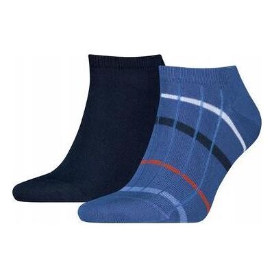 Tommy Hilfiger Herren, Socken, Herren-Sneaker 2P Sommer Breton Blau, Blau, (2er Pack, 39 - 42) Tommy Hilfiger Herren, Socken, Herren-Sneaker 2P Sommer Breton Blau, Blau, (2er Pack, 39 - 42)