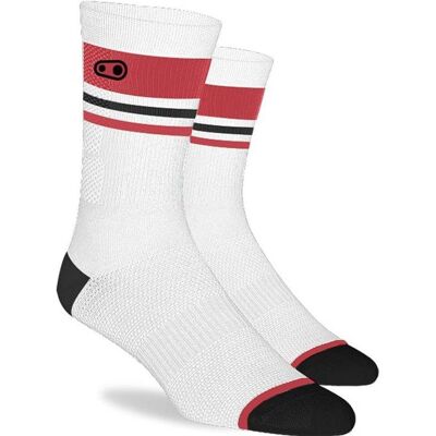 Crankbrothers, Herren, Sportsocken, Icon Socken, white/red/black, S/M 37-42 (EU) 5-9 (US) (S/M), Mehrfarbig, Rot, Weiss, Schwarz Crankbrothers, Herren, Sportsocken, Icon Socken, white/red/black, S/M 37-42 (EU) 5-9 (US) (S/M), Mehrfarbig, Rot, Weiss, Schwarz