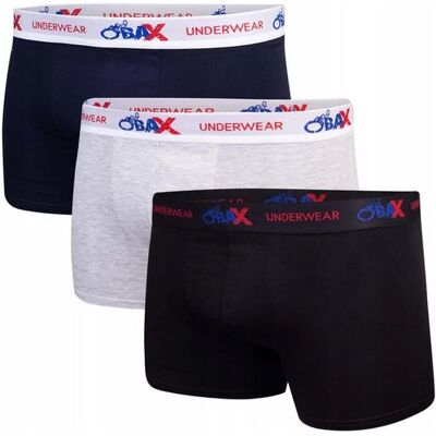 MGA, Herren, Unterhosen, Boxer, Blau, Schwarz, Grau, (3er Pack, L) MGA, Herren, Unterhosen, Boxer, Blau, Schwarz, Grau, (3er Pack, L)