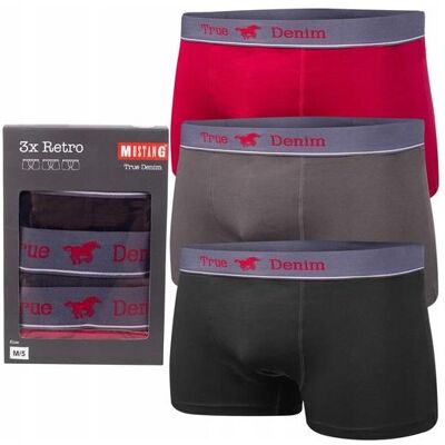 Mustang, Herren, Unterhosen, Herren-Boxershorts im 3er-Pack, (3er Pack, XL) Mustang, Herren, Unterhosen, Herren-Boxershorts im 3er-Pack, (3er Pack, XL)