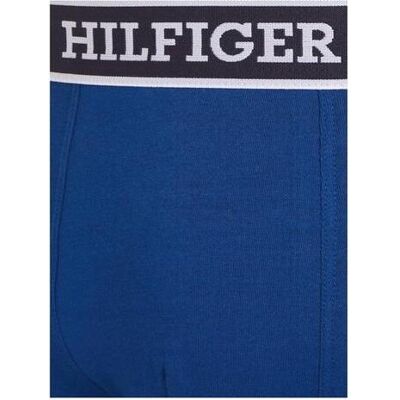 Tommy Hilfiger Herren, Unterhosen, Trunk 3er-Pack Herren-Boxershorts, Blau, Grau, Mehrfarbig, (3er Pack, L) Tommy Hilfiger Herren, Unterhosen, Trunk 3er-Pack Herren-Boxershorts, Blau, Grau, Mehrfarbig, (3er Pack, L)