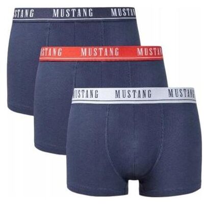Mustang, Herren, Unterhosen, Herren-Boxershorts, 3er-Pack, Marineblau, Blau, (3er Pack, XL) Mustang, Herren, Unterhosen, Herren-Boxershorts, 3er-Pack, Marineblau, Blau, (3er Pack, XL)