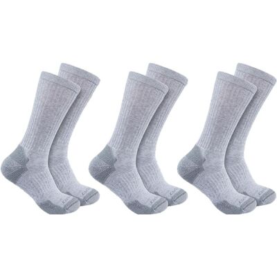 Carhartt, Herren, Socken, Skarpety Mittelschwere Baumwollmischung in Grau, Grau, (3er Pack, M) Carhartt, Herren, Socken, Skarpety Mittelschwere Baumwollmischung in Grau, Grau, (3er Pack, M)