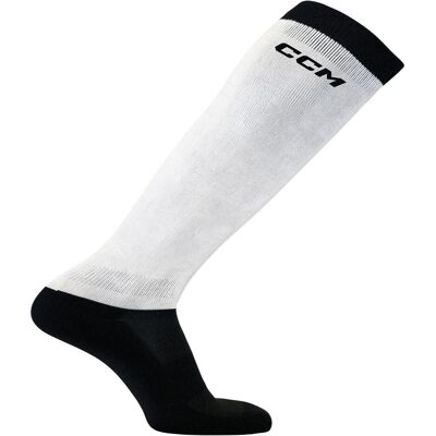 CCM, Herren, Sportsocken, SOCKPLCT5K Skate-Socken Silber/Schwarz XL (5595017) (XL), Schwarz, Weiss, Silber CCM, Herren, Sportsocken, SOCKPLCT5K Skate-Socken Silber/Schwarz XL (5595017) (XL), Schwarz, Weiss, Silber