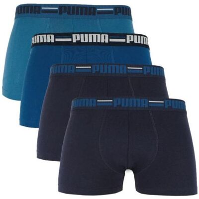 Puma Herren, Unterhosen, elastische Boxershorts für Herren einer bekannten Marke, Blau, (4er Pack, XXL) Puma Herren, Unterhosen, elastische Boxershorts für Herren einer bekannten Marke, Blau, (4er Pack, XXL)