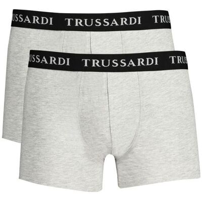 Trussardi, Herren, Unterhosen, Grigio Cotton Men's Boxer Underwear, Grau, (XL) Trussardi, Herren, Unterhosen, Grigio Cotton Men's Boxer Underwear, Grau, (XL)