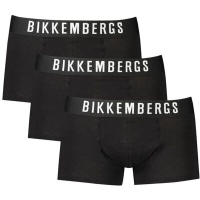 Bikkembergs, Herren, Unterhosen, Schwarze Baumwollunterwäsche, Schwarz, (M) Bikkembergs, Herren, Unterhosen, Schwarze Baumwollunterwäsche, Schwarz, (M)