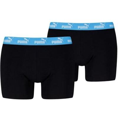 Puma Herren, Unterhosen, Elements Herren Basic Boxershorts, 2Er-Pack, Schwarz, Schwarz, (2er Pack, L) Puma Herren, Unterhosen, Elements Herren Basic Boxershorts, 2Er-Pack, Schwarz, Schwarz, (2er Pack, L)