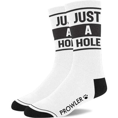 Prowler, Herren, Socken, Just A Hole Socks - White/Black, Weiss, Schwarz, Mehrfarbig, (Einzelpack, 39 - 45) Prowler, Herren, Socken, Just A Hole Socks - White/Black, Weiss, Schwarz, Mehrfarbig, (Einzelpack, 39 - 45)