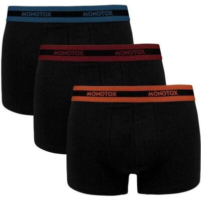 Monotox, Herren, Unterhosen, Basics Boxer Brief 3-pack M MX21062, Schwarz, (3er Pack, L) Monotox, Herren, Unterhosen, Basics Boxer Brief 3-pack M MX21062, Schwarz, (3er Pack, L)