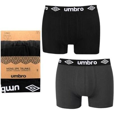 Umbro, Herren, Unterhosen, Herren-Boxershorts im 2er-Pack, (2er Pack, L) Umbro, Herren, Unterhosen, Herren-Boxershorts im 2er-Pack, (2er Pack, L)