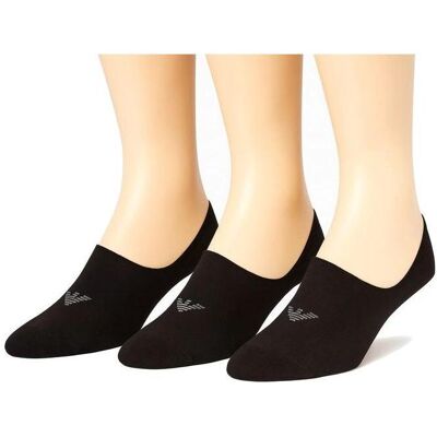 Giorgio Armani Emporio Armani, Herren, Socken, Calza Mikrosocken aus Baumwolle, schwarz, 3er-Pack, Schwarz, (3er Pack, 43 - 46) Giorgio Armani Emporio Armani, Herren, Socken, Calza Mikrosocken aus Baumwolle, schwarz, 3er-Pack, Schwarz, (3er Pack, 43 - 46)