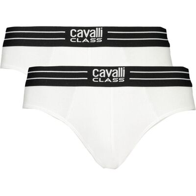 Cavalli Class, Herren, Unterhosen, White Cotton Men's Briefs, Weiss, (Einzelpack, XL) Cavalli Class, Herren, Unterhosen, White Cotton Men's Briefs, Weiss, (Einzelpack, XL)