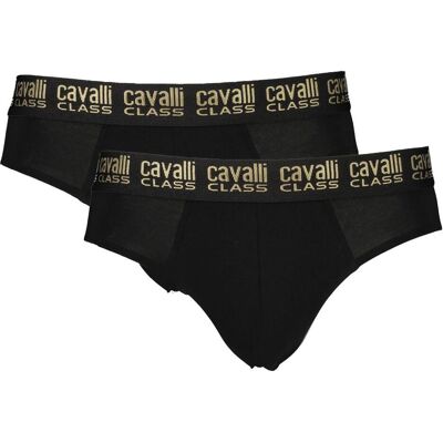 Cavalli Class, Herren, Unterhosen, Black Cotton Men Underwear, Schwarz, (Einzelpack, S) Cavalli Class, Herren, Unterhosen, Black Cotton Men Underwear, Schwarz, (Einzelpack, S)