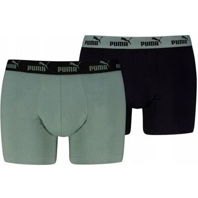 Puma Herren, Unterhosen, Elements Herren Basic Boxershorts, 2Er-Pack, Olivgrün, Grün, (2er Pack, M) Puma Herren, Unterhosen, Elements Herren Basic Boxershorts, 2Er-Pack, Olivgrün, Grün, (2er Pack, M)