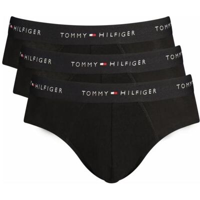 Tommy Hilfiger Herren, Unterhosen, 3p Brief Wb, Rot, Schwarz, (Einzelpack, S) Tommy Hilfiger Herren, Unterhosen, 3p Brief Wb, Rot, Schwarz, (Einzelpack, S)