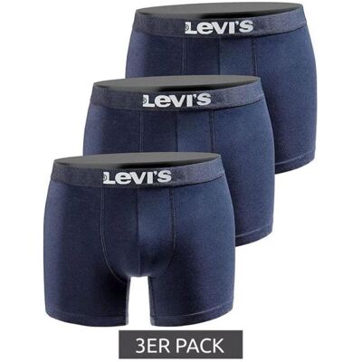 Levis, Herren, Unterhosen, 3er-Pack Herren-Boxershorts, Blau, (3er Pack, S) Levis, Herren, Unterhosen, 3er-Pack Herren-Boxershorts, Blau, (3er Pack, S)