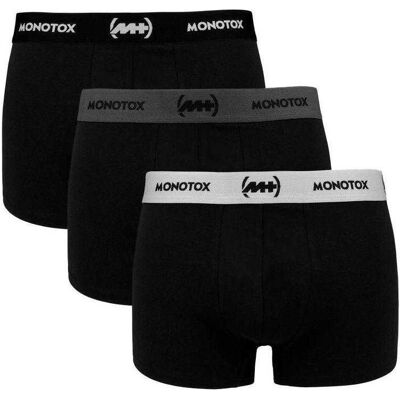 Monotox, Herren, Unterhosen, Basics Boxer Brief 3-pack M MX21060, Schwarz, (3er Pack, M) Monotox, Herren, Unterhosen, Basics Boxer Brief 3-pack M MX21060, Schwarz, (3er Pack, M)