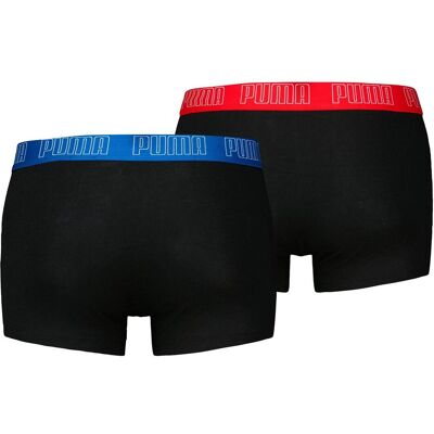 Puma Herren, Unterhosen, Herren-Boxershorts im 2er-Pack, Schwarz, Blau, Rot, (2er Pack, L) Puma Herren, Unterhosen, Herren-Boxershorts im 2er-Pack, Schwarz, Blau, Rot, (2er Pack, L)