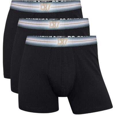 CR7, Herren, Unterhosen, Trunk, Schwarz, (3er Pack, L) CR7, Herren, Unterhosen, Trunk, Schwarz, (3er Pack, L)