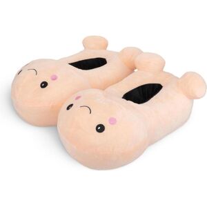 Easytoys, Damen, Hausschuhe, Penisförmige Hausschuhe mit SmileyGesicht Beige, Beige, (M) Easytoys, Damen, Hausschuhe, Penisförmige Hausschuhe mit SmileyGesicht Beige, Beige, (M)
