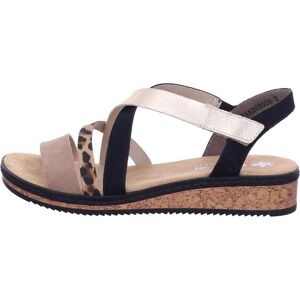 Rieker, Damen, Sandalen, V3663-92 Sandal, Beige, Braun, (40) Rieker, Damen, Sandalen, V3663-92 Sandal, Beige, Braun, (40)