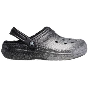 Crocs, Unisex, Hausschuhe, Classic Glitter Lined Clog Pantoletten - 122121, Grau, Silber, (37) Crocs, Unisex, Hausschuhe, Classic Glitter Lined Clog Pantoletten - 122121, Grau, Silber, (37)