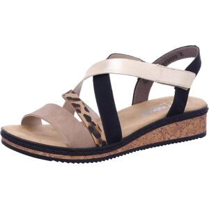 Rieker, Damen, Sandalen, V3663-92 Sandal, Beige, Braun, (38) Rieker, Damen, Sandalen, V3663-92 Sandal, Beige, Braun, (38)