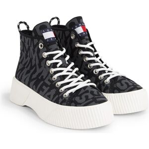 Tommy Hilfiger Damen, Sneakers, Damen-High-Top-Sneaker Vulc gestrickt Mc, Schwarz, (36) Tommy Hilfiger Damen, Sneakers, Damen-High-Top-Sneaker Vulc gestrickt Mc, Schwarz, (36)