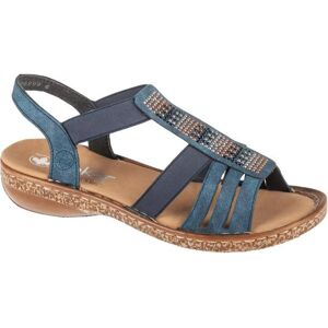 Rieker, Damen, Sandalen, Sandalen, Blau, (37) Rieker, Damen, Sandalen, Sandalen, Blau, (37)