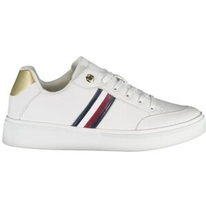 Tommy Hilfiger Damen, Sneakers, White Polyurethane Women Sneaker, Weiss, (38) Tommy Hilfiger Damen, Sneakers, White Polyurethane Women Sneaker, Weiss, (38)