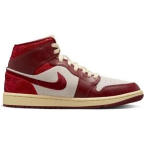 Air Jordan, Damen, Sneakers, 1 Mid SE Red Shoes - DZ2820-601, Schwarz, Braun, Rot, Weiss, (44) Air Jordan, Damen, Sneakers, 1 Mid SE Red Shoes - DZ2820-601, Schwarz, Braun, Rot, Weiss, (44)