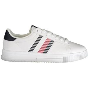 Tommy Hilfiger Herren, Sneakers, White Polyurethane Men Sneaker, Weiss, (46) Tommy Hilfiger Herren, Sneakers, White Polyurethane Men Sneaker, Weiss, (46)