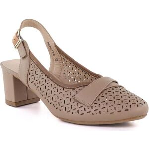 Jezzi, Damen, Pumps, Women's openwork pumps with a strap, beige ASA212-8, Beige, (37) Jezzi, Damen, Pumps, Women's openwork pumps with a strap, beige ASA212-8, Beige, (37)