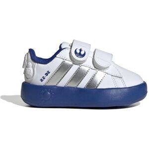 Adidas Jungen, Sneakers, Droids Grand Court Jr Schuhe, Silber, Blau, Weiss, (26) Adidas Jungen, Sneakers, Droids Grand Court Jr Schuhe, Silber, Blau, Weiss, (26)