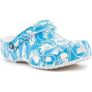 Crocs, Unisex, Hausschuhe, Clog mit klassischem Duke-Print, Blau, Weiss, (45) Crocs, Unisex, Hausschuhe, Clog mit klassischem Duke-Print, Blau, Weiss, (45)