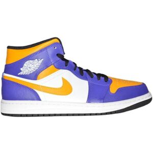 Air Jordan, Herren, Sneakers, 1 MID Sneakers Los Angeles Lakers LA - DQ8426-517, Weiss, Violett, Gelb, (40) Air Jordan, Herren, Sneakers, 1 MID Sneakers Los Angeles Lakers LA - DQ8426-517, Weiss, Violett, Gelb, (40)