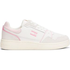 Tommy Hilfiger Damen, Sneakers, Tjw Retro Basket Sneaker, Weiss, Rosa, (39) Tommy Hilfiger Damen, Sneakers, Tjw Retro Basket Sneaker, Weiss, Rosa, (39)