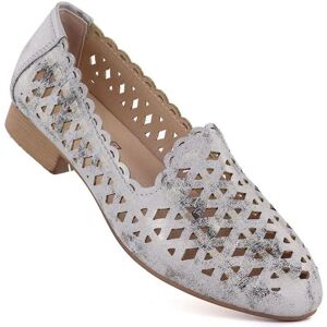 Jezzi, Damen, Sneakers, Women's openwork gray and silver shoes ASA222, Grau, Silber, (39) Jezzi, Damen, Sneakers, Women's openwork gray and silver shoes ASA222, Grau, Silber, (39)