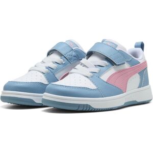 Puma Jungen, Sneakers, Rebound V6 Lo AC+ PS, Mehrfarbig, Weiss, Rosa, (28) Puma Jungen, Sneakers, Rebound V6 Lo AC+ PS, Mehrfarbig, Weiss, Rosa, (28)