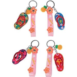 Van Manen Veenendaal, Schlüsselanhänger, Schlüsselanhänger Strandspass Flip Flops, Mehrfarbig Van Manen Veenendaal, Schlüsselanhänger, Schlüsselanhänger Strandspass Flip Flops, Mehrfarbig